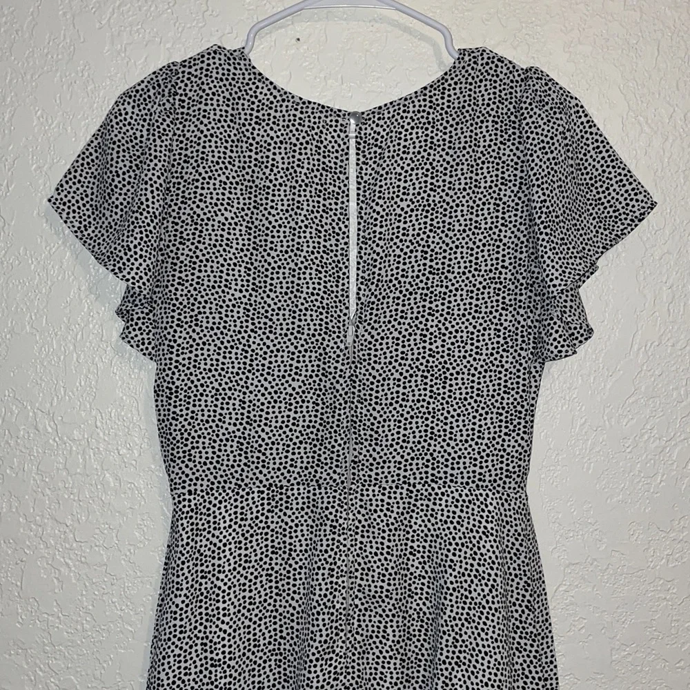 Mon Ami Black and White Spotted dress - Picture 5 of 12